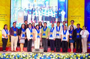 Four university president hopefuls present their mission, vision, philosophies, and strategic goals; search committee introduced