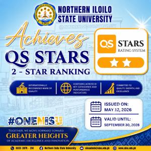 Northern Iloilo State University Achieves QS Stars 2-Star Rating