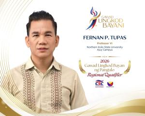Congratulations, Dr. Fernan P. Tupas!